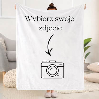 Koc szczęścia™ - Personalizowany kocyk z twoim zdjęciem