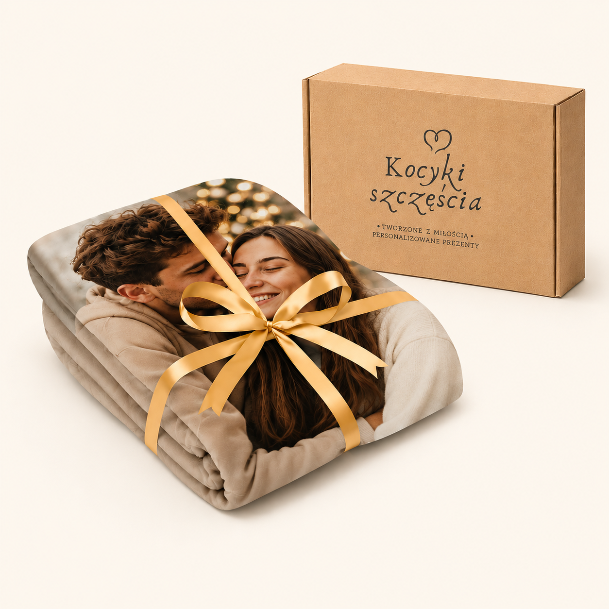 Koc szczęścia™ - Personalizowany kocyk z twoim zdjęciem